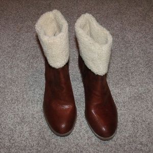 NWOT or box ELISE Cognac Boots by Nickels Sz 6